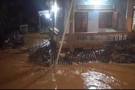 Mưa lớn gây ngập sâu diện rộng ở Bình Phước, có nơi nước dâng cao 2m