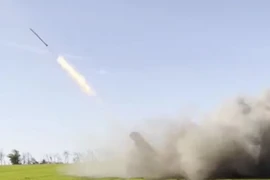 Pháo phản lực BM-21 Nga tấn công quân đội Ukraine. Ảnh minh họa