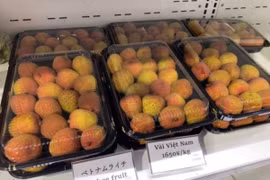 Vải sớm Bắc Giang bán tại Nhật giá 550.000 đồng một kg
