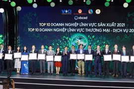 Nestlé Việt Nam tại Lễ công bố Doanh nghiệp bền vững nhất Việt Nam.