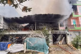 Hiện trường vụ cháy.