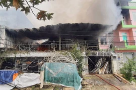 Hiện trường vụ cháy.