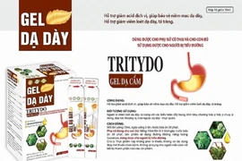 Sản phẩm thực phẩm bảo vệ sức khỏe Gel dạ dày Tritydo gel dạ cẩm bị Cục An toàn thực phẩm buộc tạm dừng việc bán, lưu thông, sử dụng.