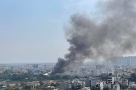 Hiện trường vụ hỏa hoạn.