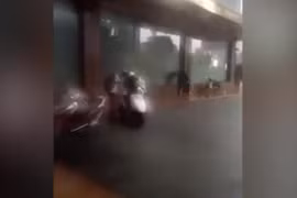 Video nhân viên khách sạn Grand Plaza ở Hà Nội đuổi người trú giông lốc