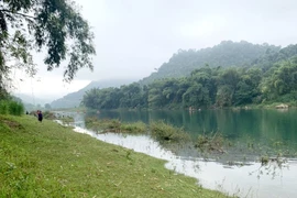 Khu vực xảy ra tai nạn lật thuyền. 