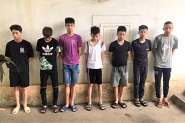 Các đối tượng tại cơ quan điều tra. Ảnh: Công an tỉnh Bắc Ninh.