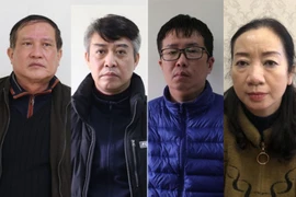 4 bị can trong vụ án.