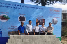 Nestlé Việt Nam xây công trình trường học bằng gạch từ sản xuất cà phê