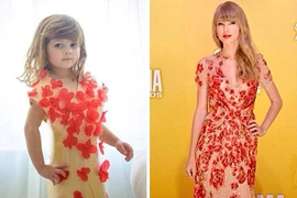 Nhóc tì diện thời trang hàng hiệu... bằng giấy gây sốt