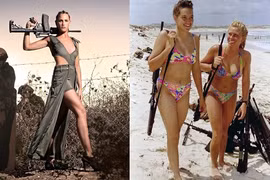 Vén màn bí ẩn về nữ vệ binh Israel mang súng diện bikini mát mẻ