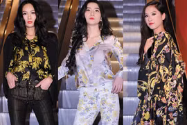 Thời trang jean họa tiết lên ngôi mùa Thu đông