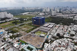 Dự án nhà ở - biệt thự Green Star Sky Garden nhìn từ flycam