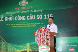 Khởi công cầu nối yêu thương số 116 tại Bắc Kạn