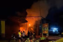 Hải Phòng: Đối tượng đốt cây ATM ra đầu thú