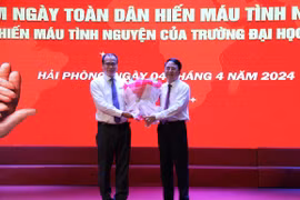 Hải Phòng: Tưng bừng mít tinh hưởng ứng ngày toàn dân hiến máu tình nguyện