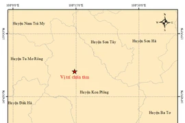 Kon Tum: Bốn trận động đất liên tiếp trong một ngày