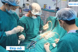 Cắt "đuôi" 14 cm cho trẻ 4 tháng tuổi bị thoát vị màng não tủy