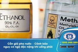 1 người mù, một người sống thực vật vì uống cồn giả pha nước