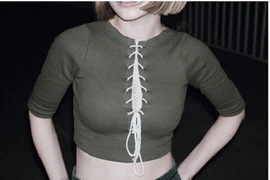 “Đỏ mặt” trào lưu mặc áo “toang” vòng 1 mạo hiểm