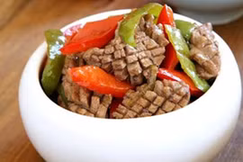 Cách nấu món ăn cường dương cật heo xào ớt, không chút mùi hôi