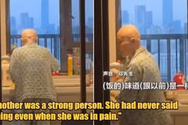 Nghẹn ngào người mẹ ung thư nấu bữa cơm cuối cùng cho con trai