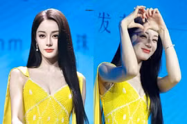 Địch Lệ Nhiệt Na cũng “chịu thua” chiếc váy màu vàng tươi