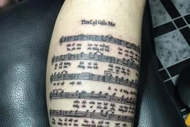 Fan "cắn răng" xăm hình sao Việt lên cơ thể