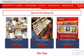 Cẩn trọng khi đổi tiền lẻ Tết qua mạng