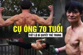 Nhờ cách thể dục kỳ lạ cụ 70 tuổi có thân hình 6 múi