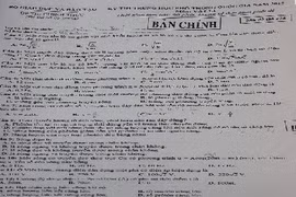 Đề thi THPT quốc gia môn Vật lý năm 2015 mã đề 274 và đáp án