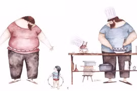 Xúc động mạnh với bộ tranh cha và con gái 