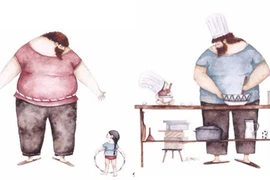 Xúc động mạnh với bộ tranh cha và con gái 