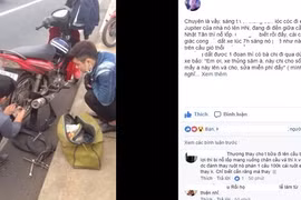 Chàng trai cảm động vì được sửa xe miễn phí trên cầu Nhật Tân