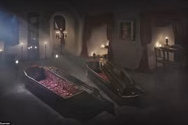 Thử cảm giác ngủ trong quan tài tại lâu đài Dracula