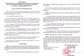 Vi phạm pháp luật về đất đai, Công ty Hứa Hải Thành bị thu hồi dự án 