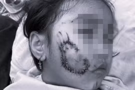 Bị chó cắn, bé gái 5 tuổi ở Quảng Bình phải khâu 50 mũi