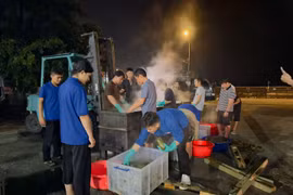 Nghệ An: Xuyên đêm nấu bánh gửi đồng bào vùng lũ miền Bắc