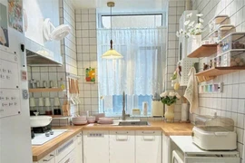 Căn bếp nhỏ nổi tiếng trên mạng vì dễ sử dụng và đẹp mắt