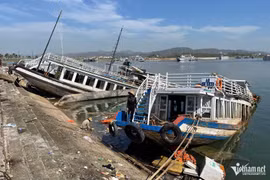 Tàu du lịch bị đắm do bão được rao bán với giá “đồng nát”