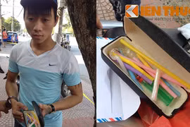 Đi xe máy kẹp 3, mang ma túy bị 141 tóm gọn