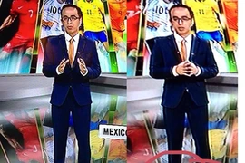 Tranh cãi BLV Khắc Cường “quên” giày lúc bình luận World Cup