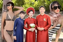 Gu ăn mặc trẻ trung gợi cảm của mẹ vợ Đoàn Văn Hậu ở tuổi U50