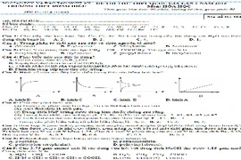 Đề thi thử THPT quốc gia 2015 môn Hóa học THPT Đông Hiếu