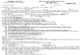 Đề thi thử THPT quốc gia 2015 môn Hóa học và đáp án