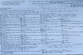 Đề thi THPT quốc gia môn Hóa học năm 2015 mã đề 836 và đáp án