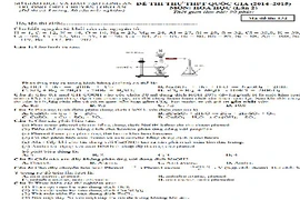 Đề thi thử THPT quốc gia 2015 môn Hóa học chuyên Long An