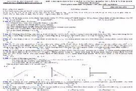 Đề thi thử THPT quốc gia 2015 môn Hóa học THPT Đô Lương 1