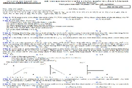 Đề thi thử THPT quốc gia 2015 môn Hóa học THPT Đô Lương 1