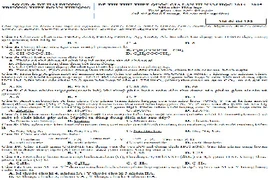Đề thi thử THPT quốc gia 2015 môn Hóa học THPT Đoàn Thượng
